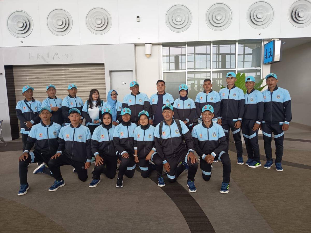 Rombongan tim pencak silat Sumut tiba di Kudus (dok.media PON Bela Diri Sumut)