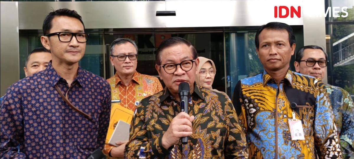 Gubernur DKI Jakarta Pramono Anung di KPK (IDN Times/Aryodamar)