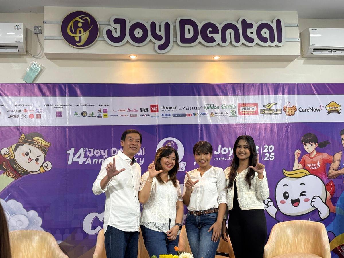 Jumpa pers Joy Fest 2025, di Joy Dental, Jalan Kaliurang, Kamis (16/10/2025). (IDN Times/Herlambang Jati Kusumo)