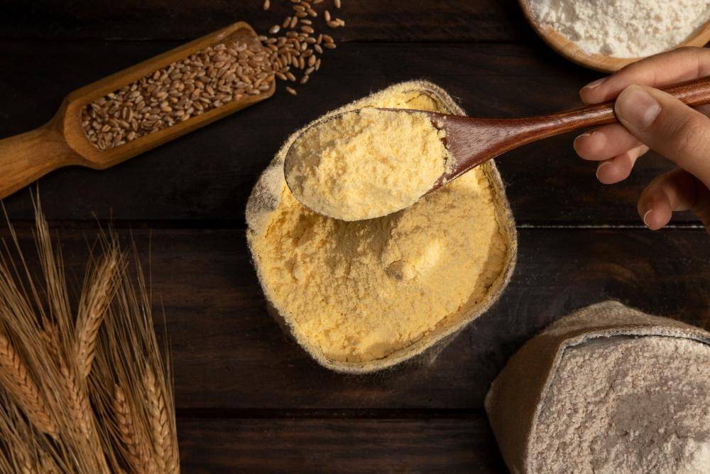 ilustrasi semolina gandum