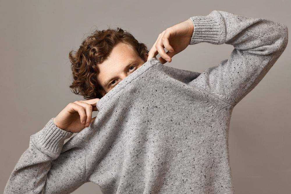ilustrasi sweater pria