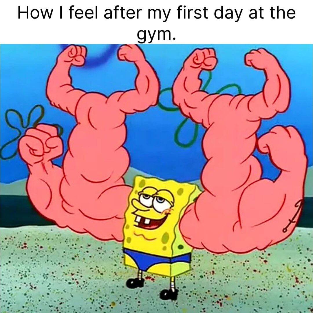 meme kartun tentang gym
