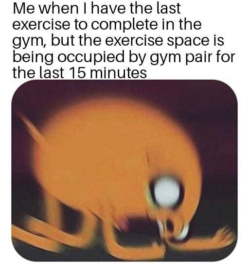 meme kartun tentang gym