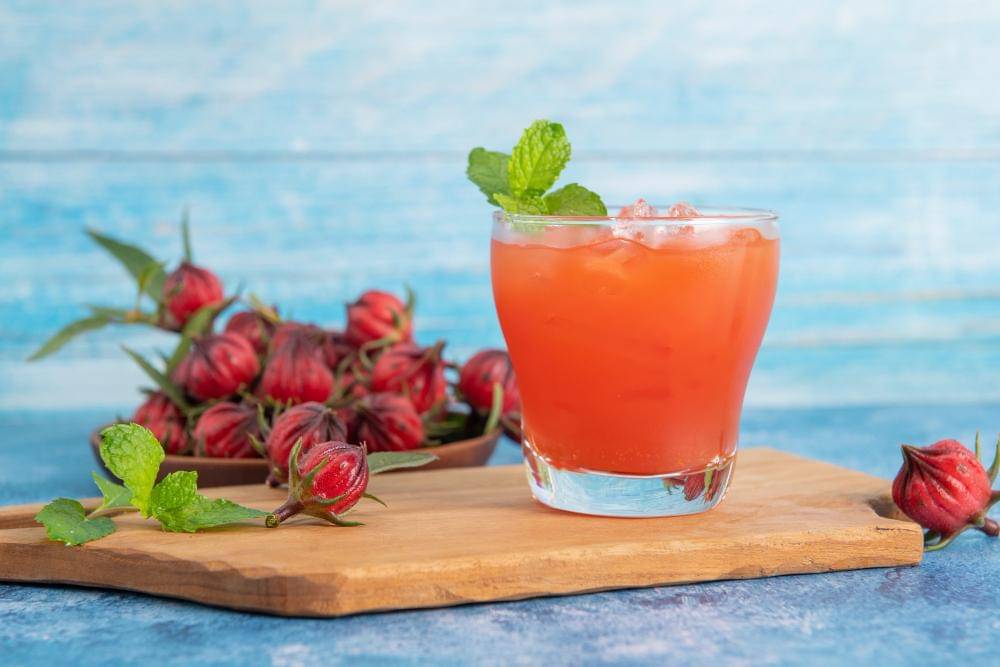ilustrasi minuman rosella