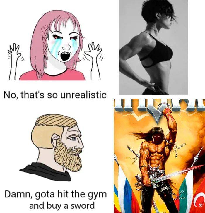 meme kartun tentang gym