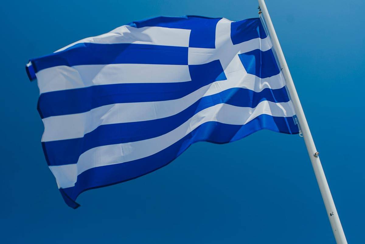 ilustrasi bendera Yunani