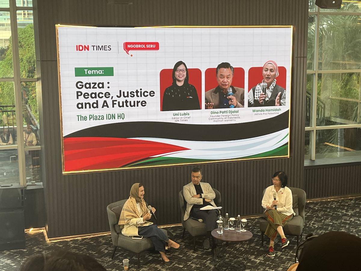 Acara Ngobrol Seru IDN Times, Gaza: Peace, Justice and A Future 
