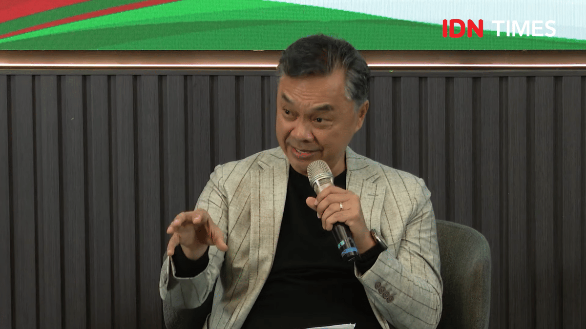 potret Dino Patti Djalal di Ngobrol Seru Spesial Gaza: Peace, Justice and A Future