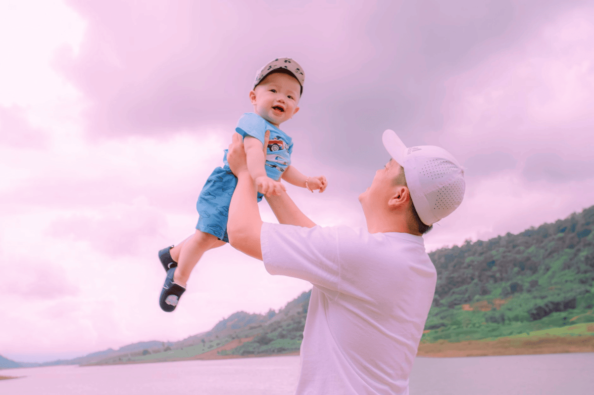 ilustrasi ayah dan anaknya