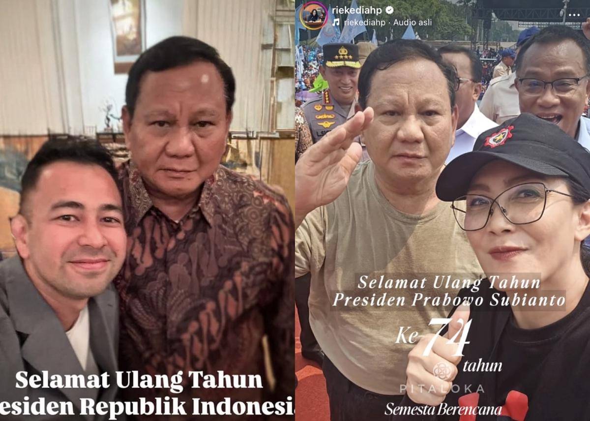 artis yang ucapkan selamat ulang tahun untuk Presiden Prabowo