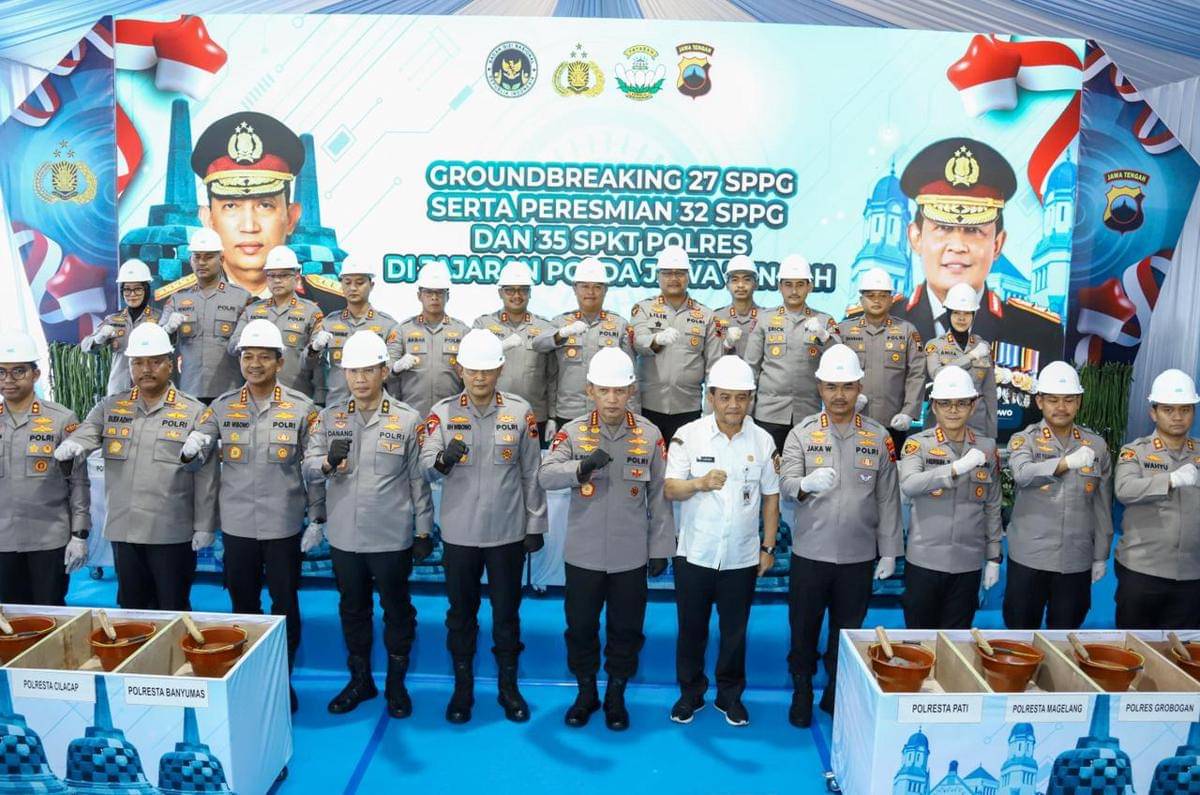 Kapolri Jendral Pol Listyo Sigit Prabowo menghadiri groundbreaking 27 unit Satuan Pelayanan Pemenuhan Gizi (SPPG) sekaligus peresmian operasional 32 SPPG Polda Jateng