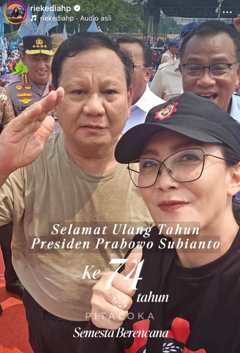 artis yang ucapkan selamat ulang tahun untuk Presiden Prabowo