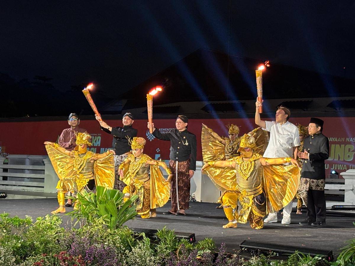 Rangkaian peringatan Hari Kebudayaan di Museum Benteng Vredeburg, Kamis (16/10/2025) malam. (IDN Times/Herlambang Jati Kusumo)