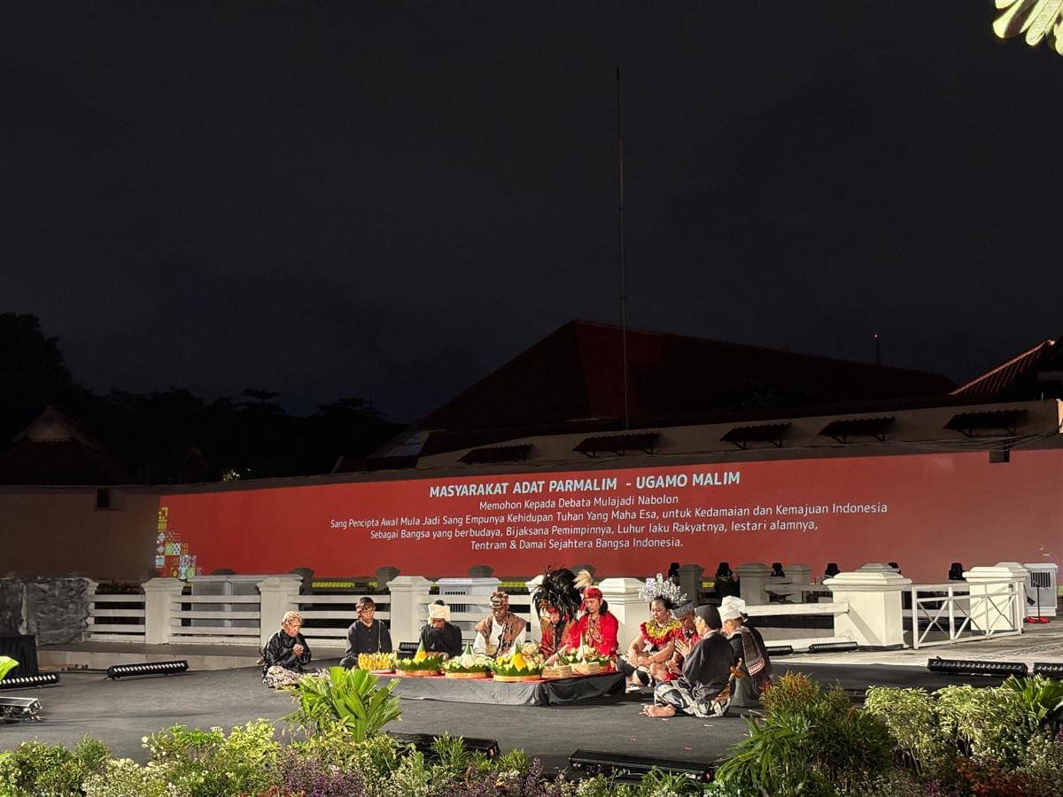 Rangkaian peringatan Hari Kebudayaan di Museum Benteng Vredeburg, Kamis (16/10/2025) malam. (IDN Times/Herlambang Jati Kusumo)