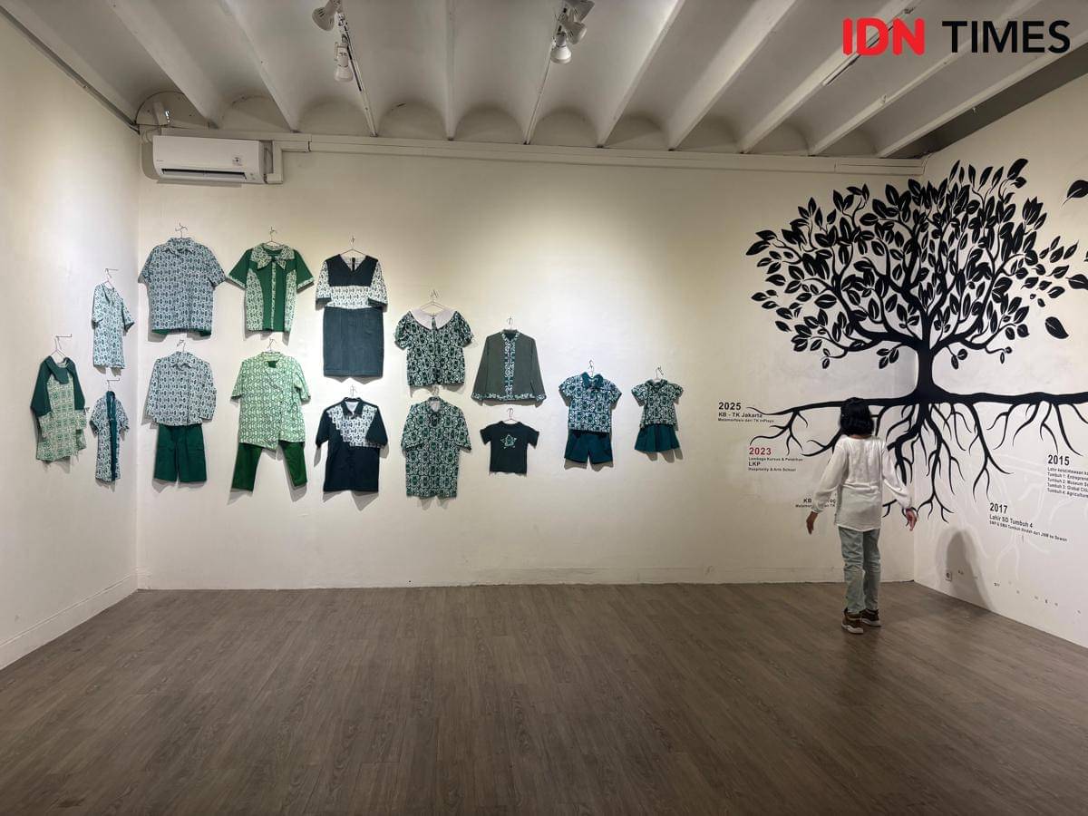 Pameran 'Reunion' Sekolah Tumbuh, di Jogja National Museum. 