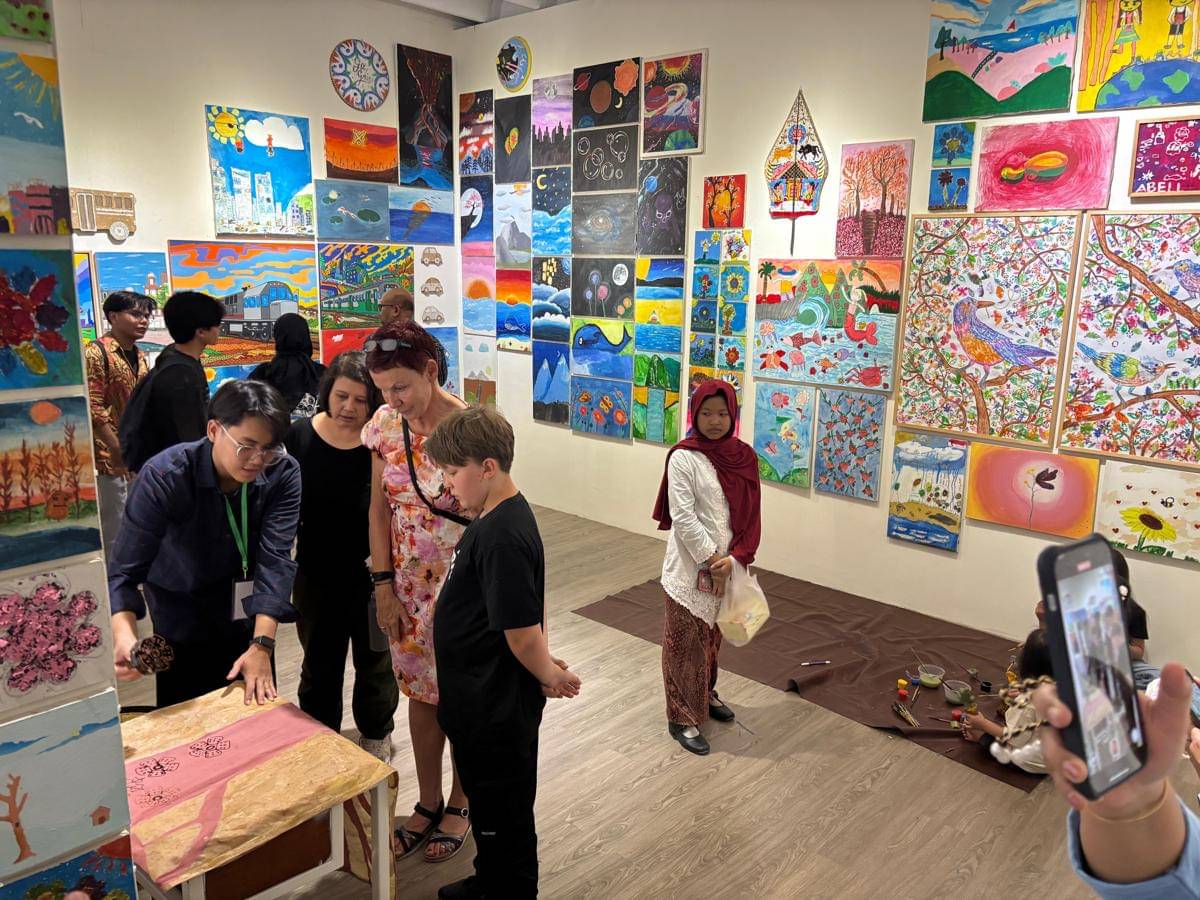 Pameran 'Reunion' Sekolah Tumbuh, di Jogja National Museum.