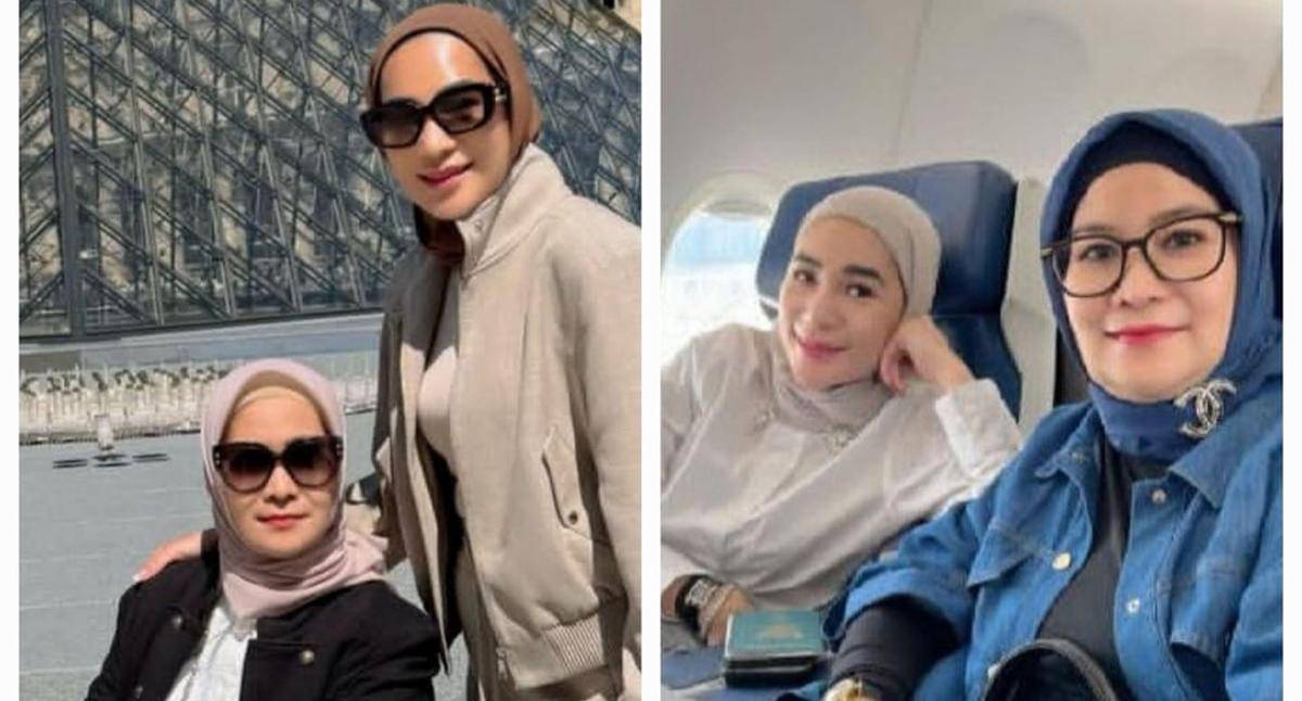 potret Erin Taulany dan mama liburan di luar negeri