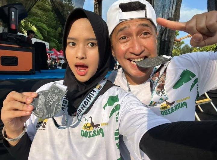 potret Irfan Hakim pertama kali ikut lari 5K