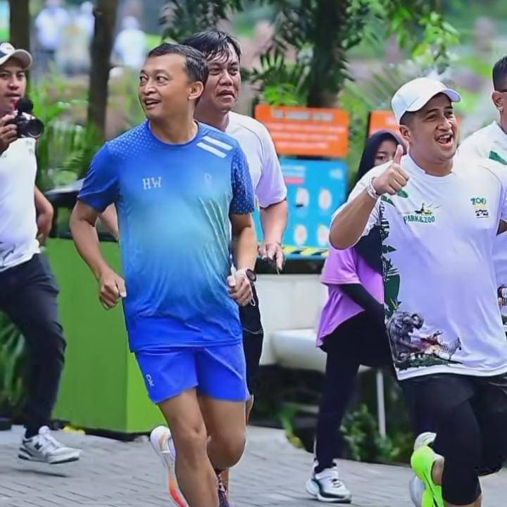 potret Irfan Hakim pertama kali ikut lari 5K