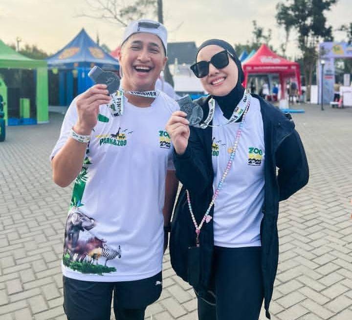 potret Irfan Hakim pertama kali ikut lari 5K