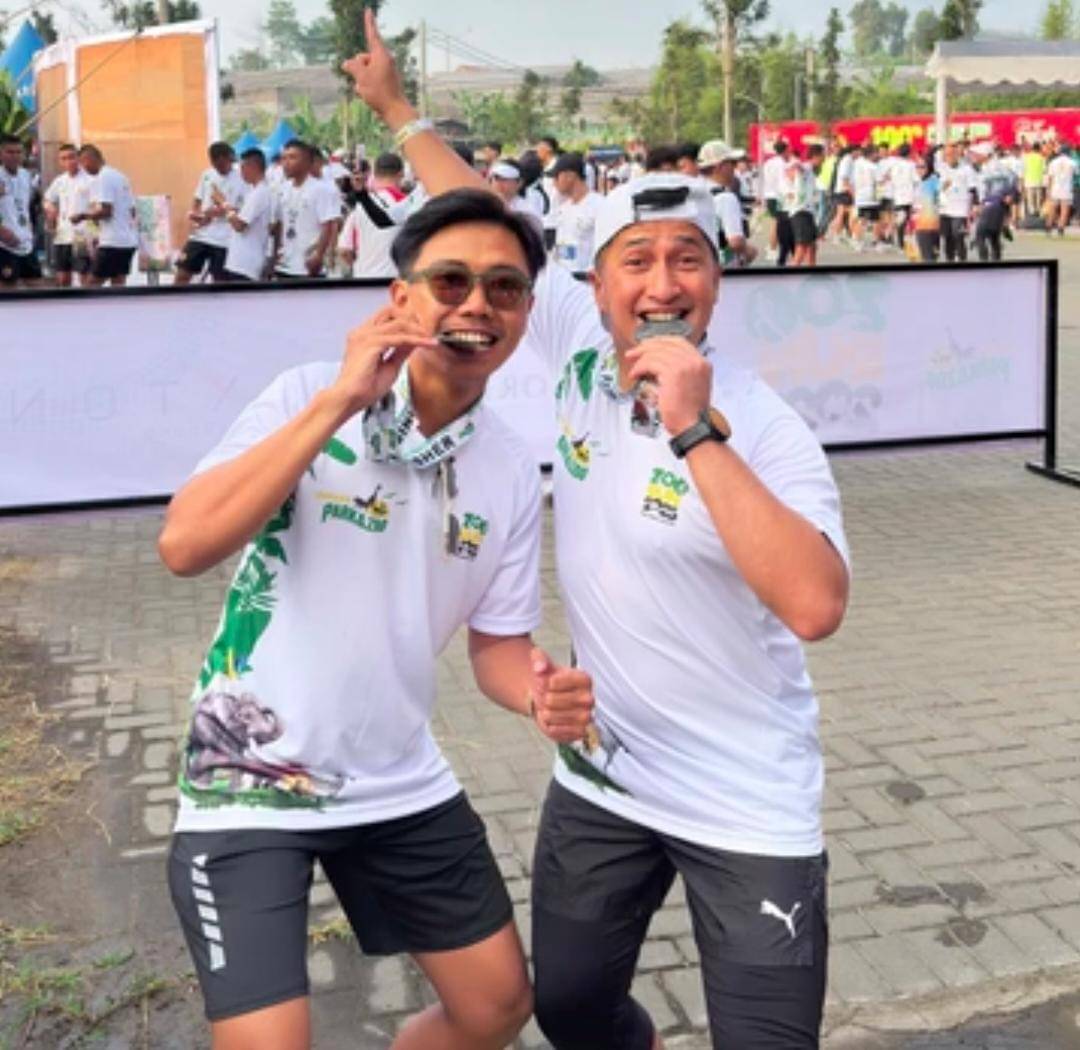 potret Irfan Hakim pertama kali ikut lari 5K