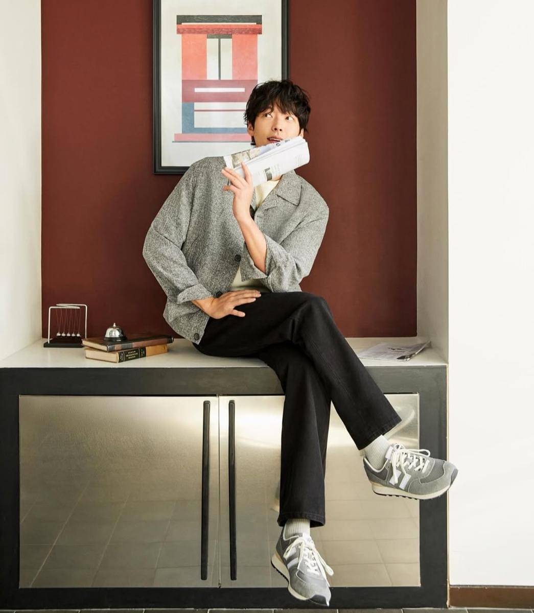 OOTD smart casual Kim Woo Bin.