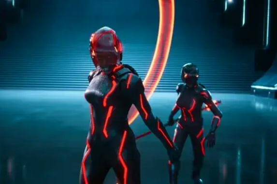 cuplikan adegan dalam film Tron: Ares