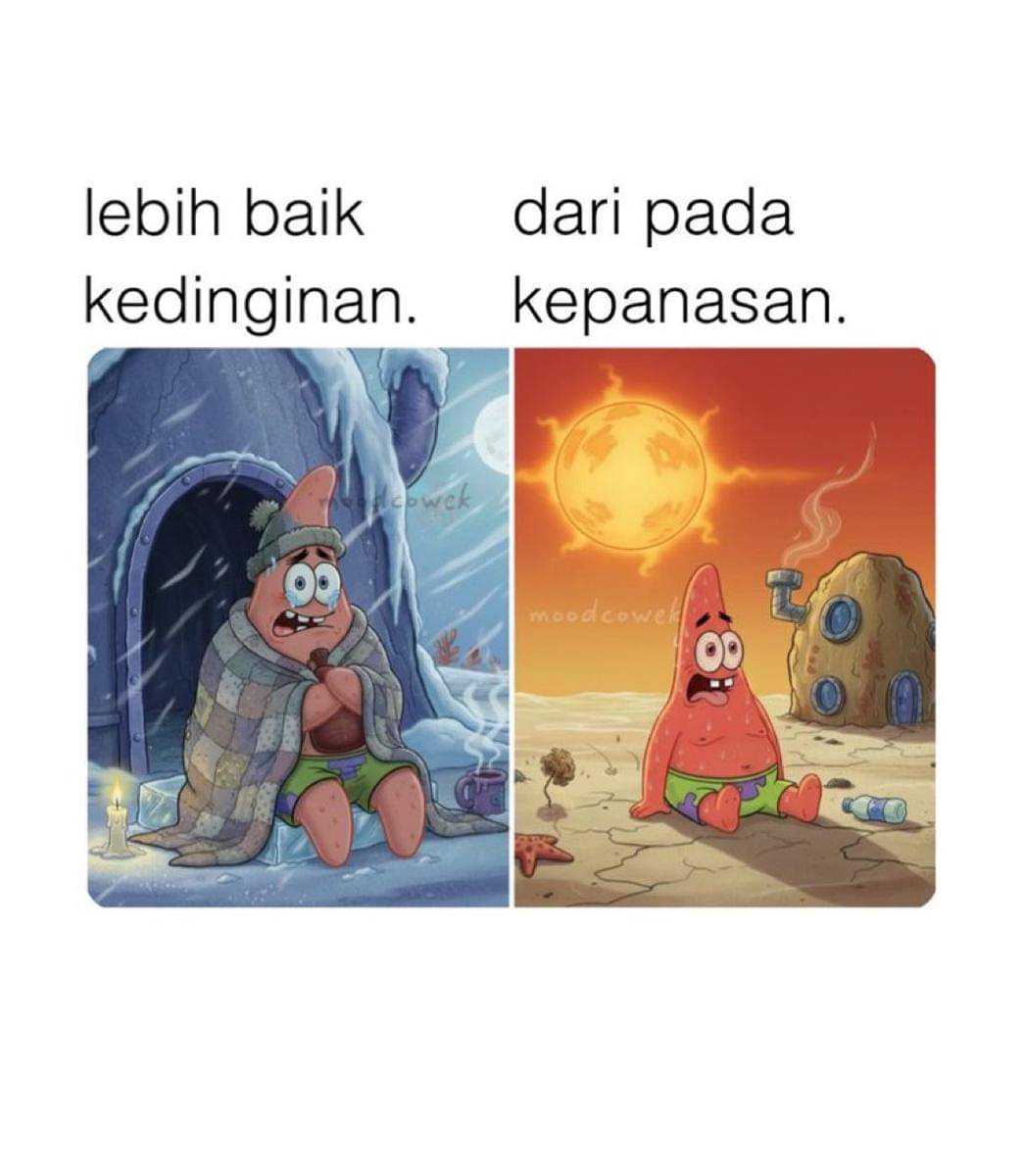 meme cuaca panas