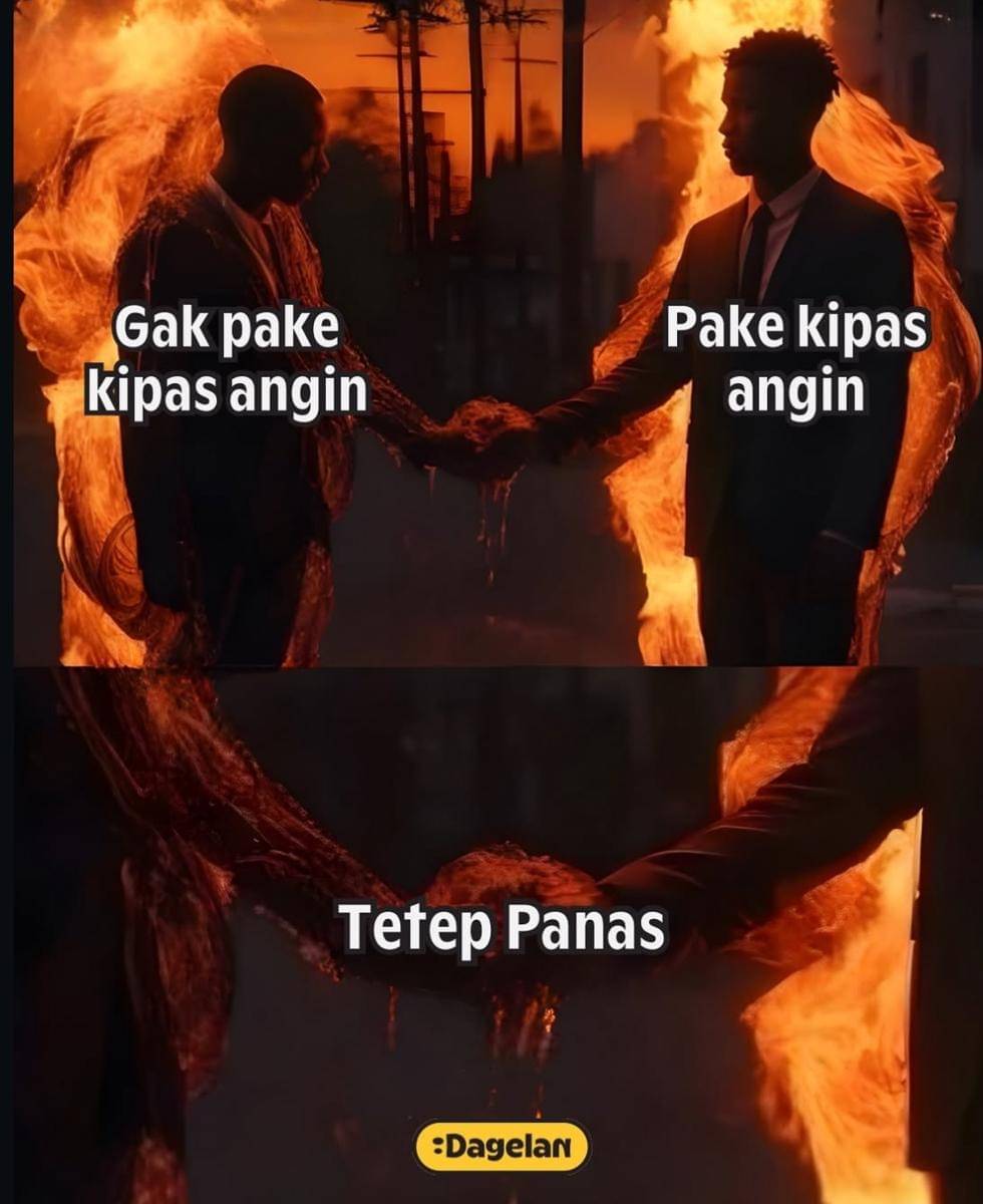 meme cuaca panas