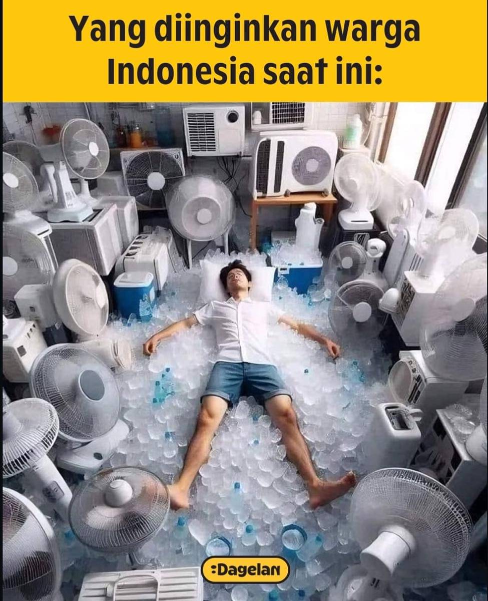 meme cuaca panas