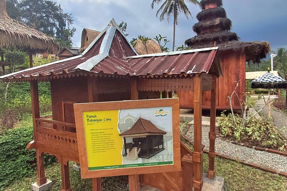 Miniatur rumah adat