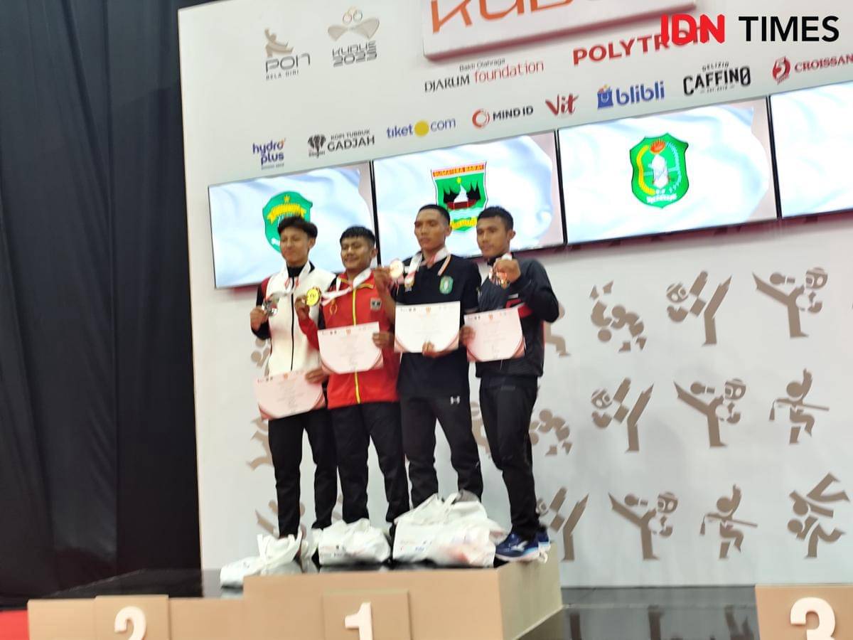 Maulana Abitama, atlet Sambo yang meraih perunggu di PON Beladiri Kudus. (IDN Times/Muhaimin)