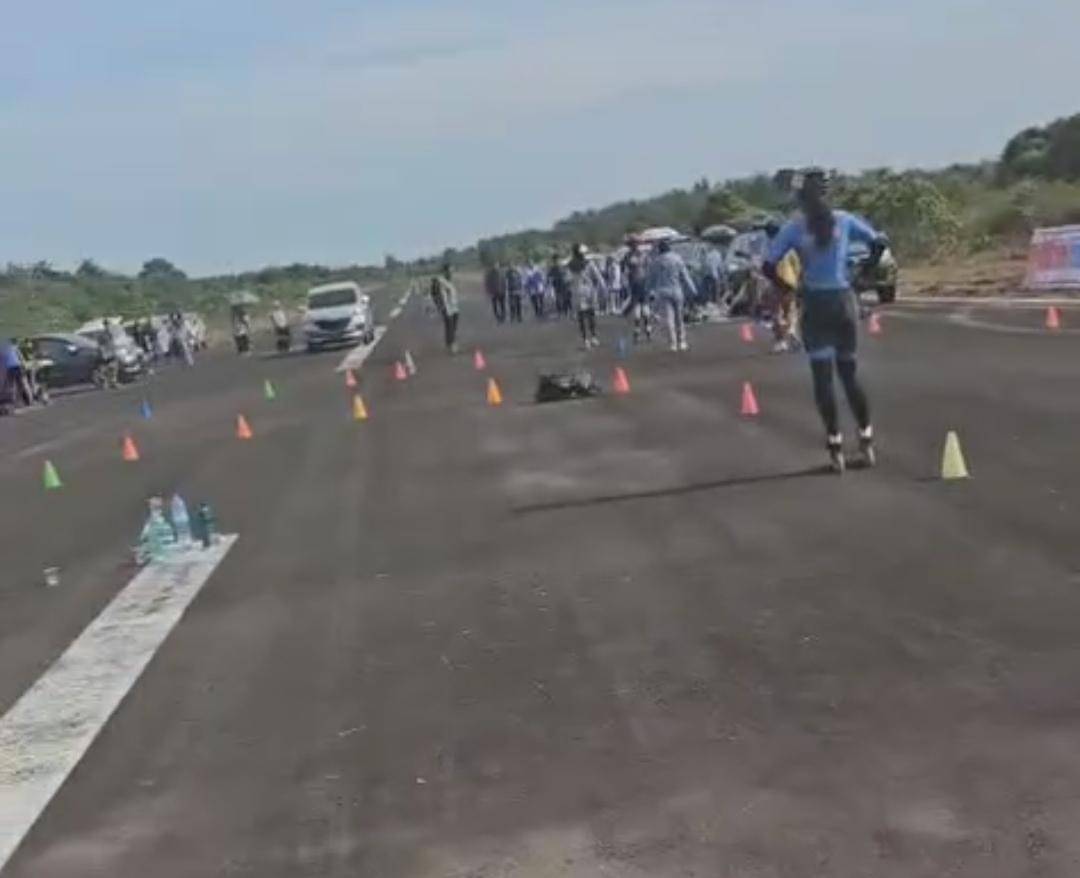Venue sepatu roda di Lapter Sekayu. (Dok. Potongan video)