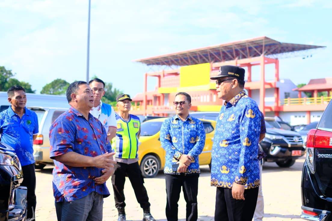 Bupati Muba saat meninjau venue Porprov XV. (Dok. Pemkab Muba)