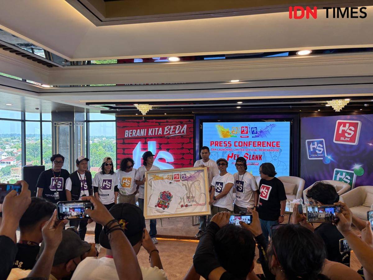 Jumpa pers Hey Slank X Berani Kita Beda Tour, Sabtu (18/10/2025). 