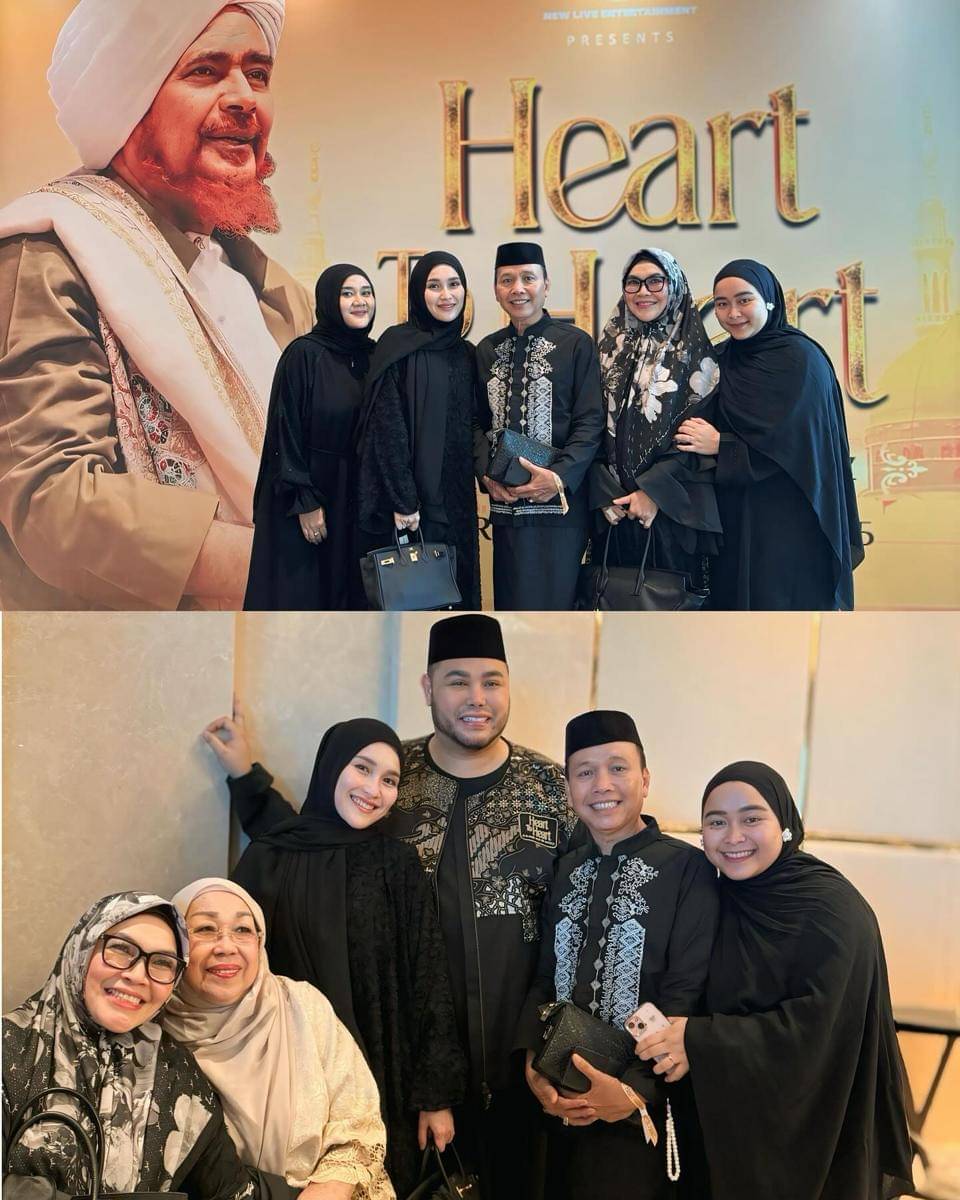 Ayu Ting Ting dan Ivan Gunawan menghadiri pengajian Habib Umar