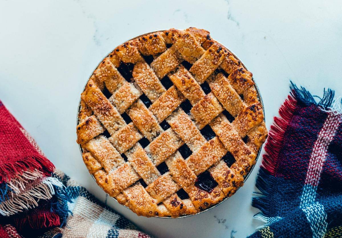 ilustrasi blueberry pie