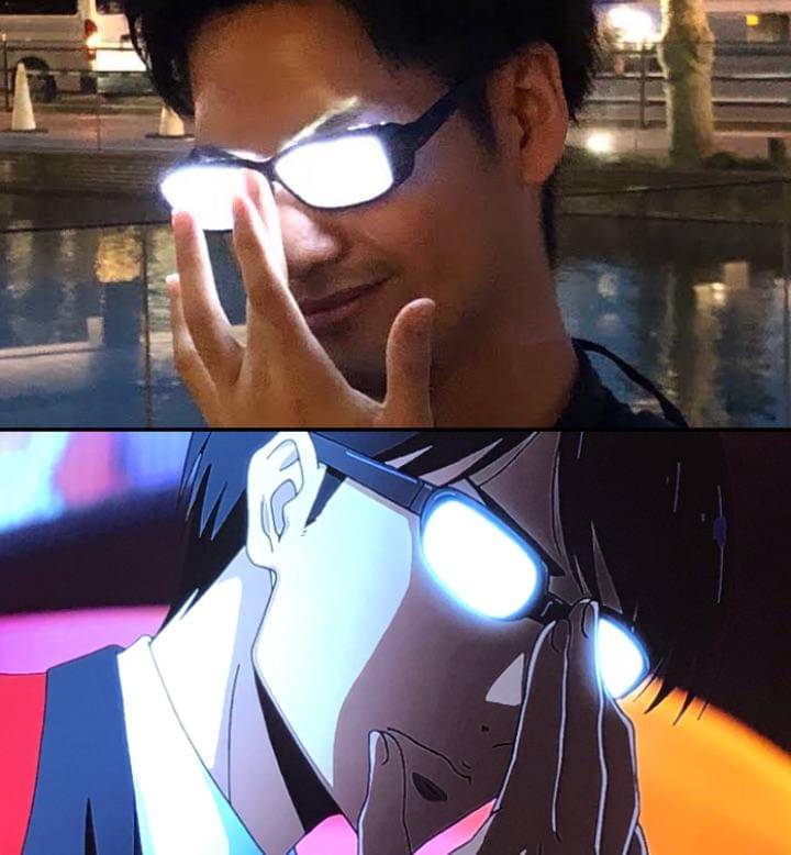 meme karakter anime berkacamata