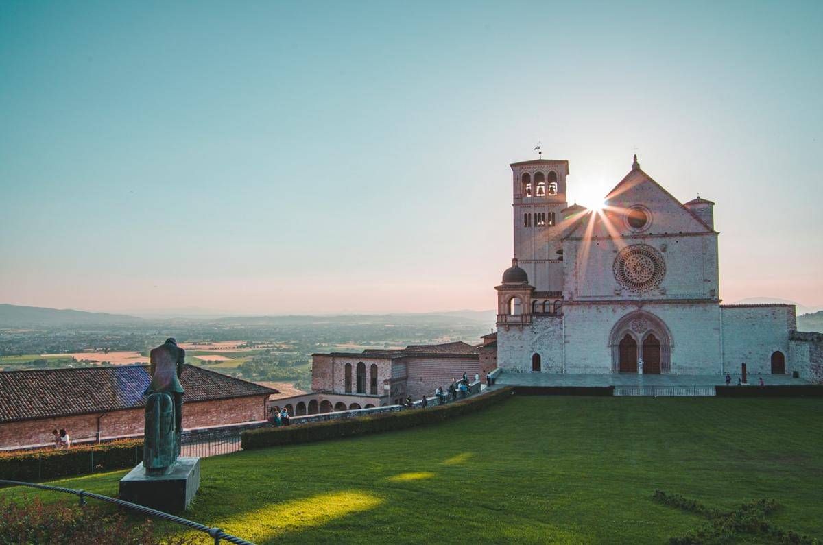potret Basilika Santo Fransiskus, Assisi, Italia