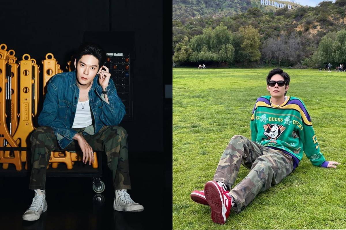 styling camo pants ala aktor Nodt Nutthasid 