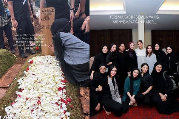Tahlilan 7 Hari Ibunda Olla Ramlan (instagram.com/ollaramlan)