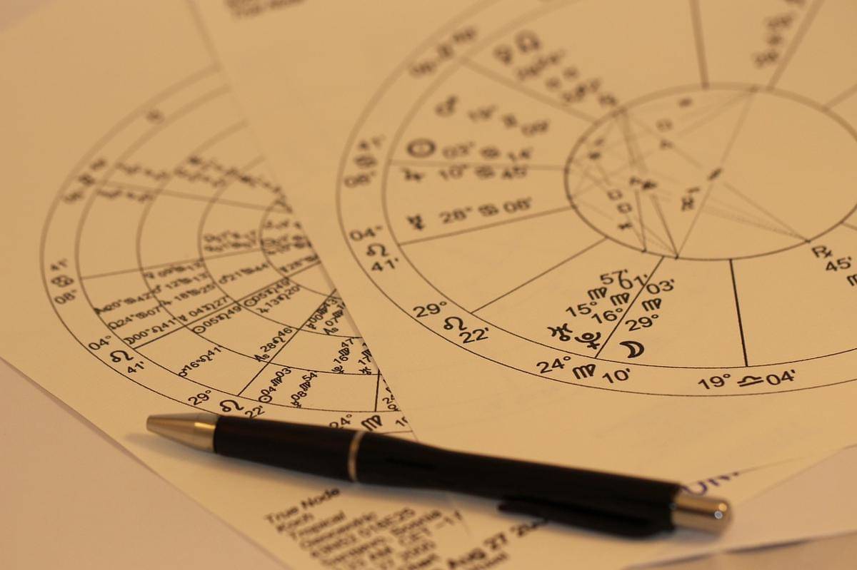 Horoscope astrologi simbol zodiak.