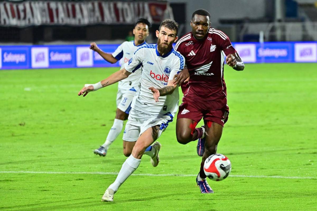 PSM Makassar versus Arema FC di BRI Super League 2025/2026.