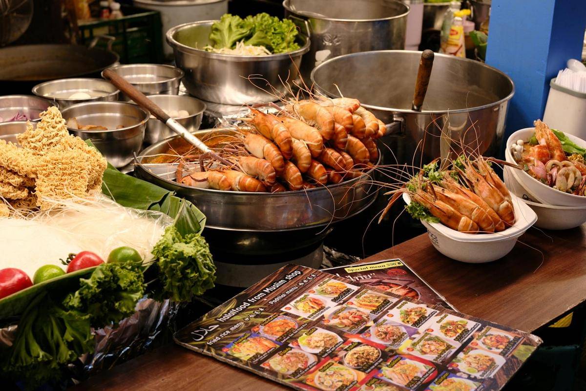 ilustrasi restoran seafood di Bangkok, Thailand