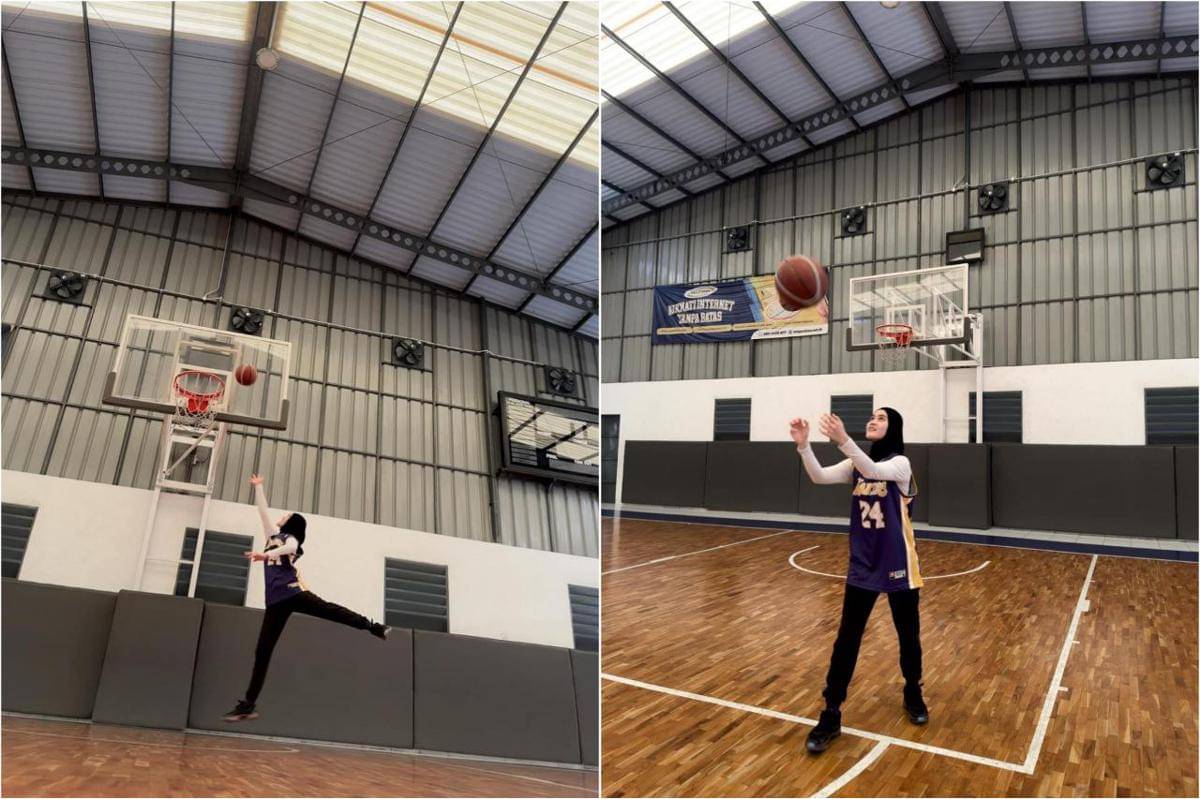 Henny Rahman berlatih basket