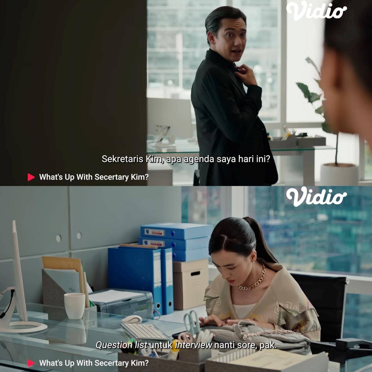 Trailer resmi What's Up with Secretary Kim? versi Indonesia