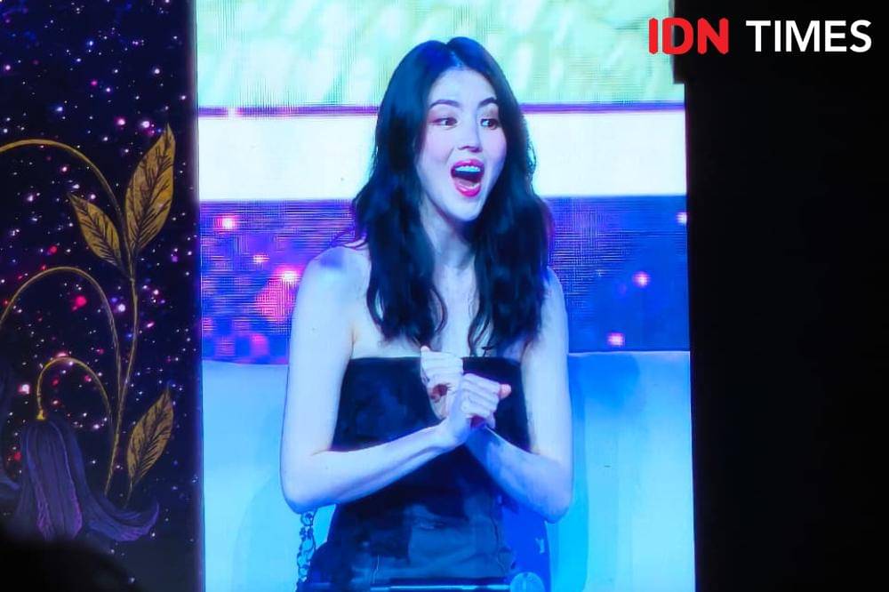 Fan meeting Han So Hee di The Kasablanka, Jakarta, Sabtu (18/10/2025)