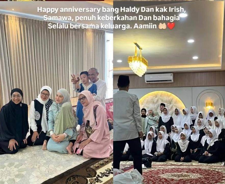 Anniversary Irish Bella dan Haldy Sabri