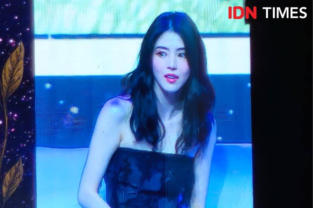 Fan meeting Han So Hee di The Kasablanka, Jakarta, Sabtu (18/10/2025)