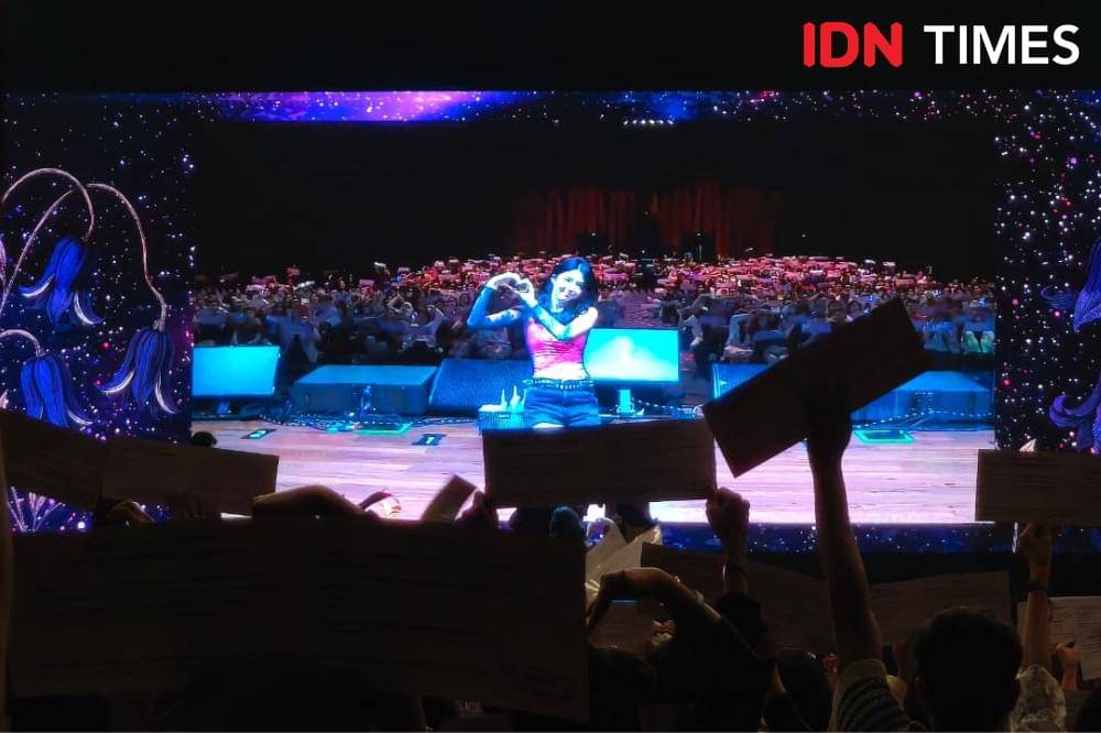 Fan meeting Han So Hee di The Kasablanka, Jakarta, Sabtu (18/10/2025)
